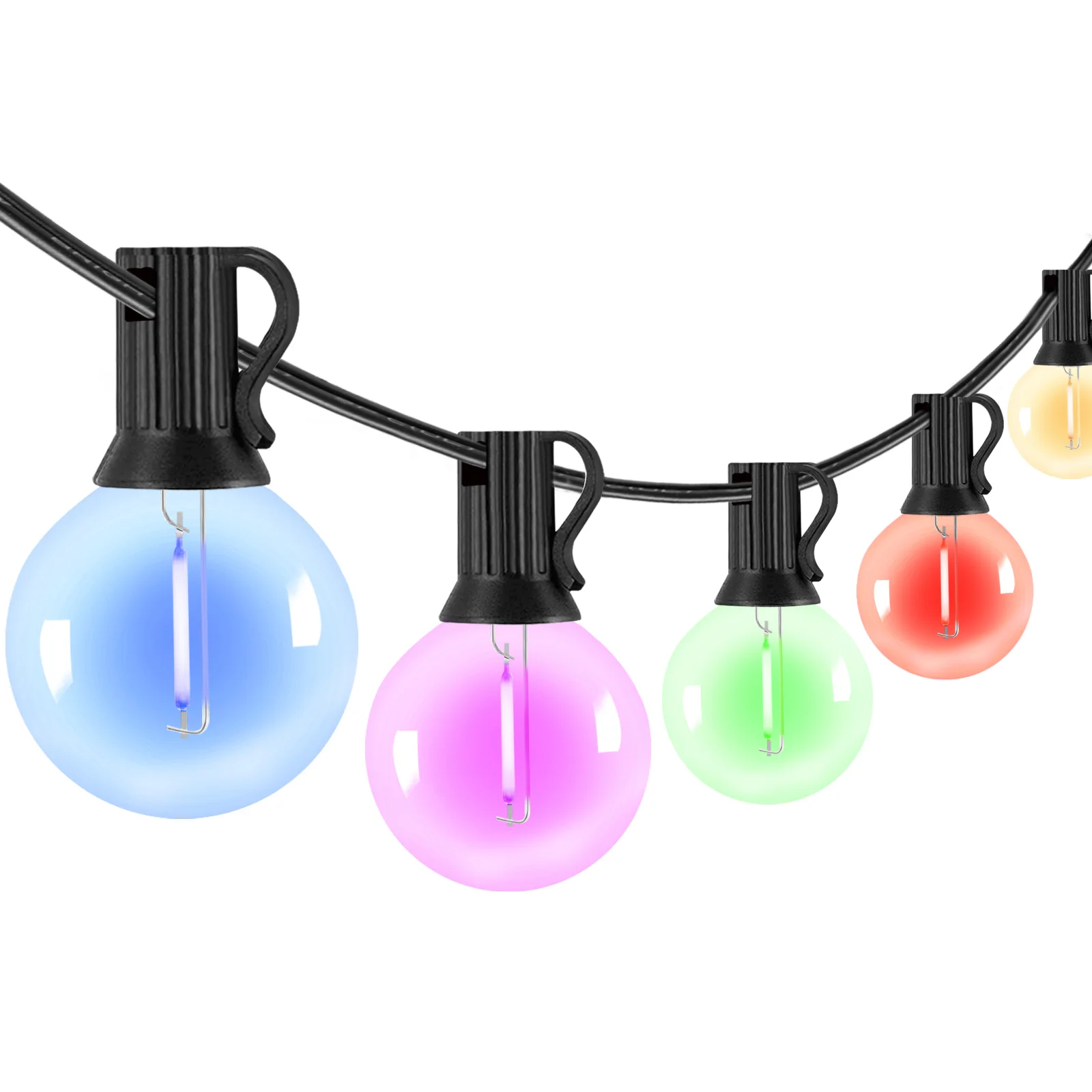 AC120V American Standard G40LED String Garden Lighting Ball Lamp Direct Insert Color Plastics LED String Lamp