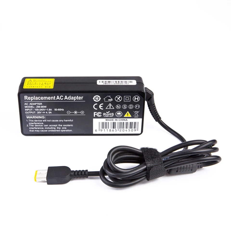 Oem laptop ac adapter charger for lenovo 20v 4.5A USB power supply charger 90W