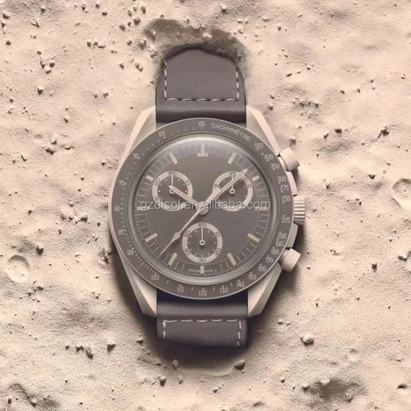 OMG moon Waterproof Wrist Watches Tachymeter Chronograph Quartz Watch For MenV women Planet Moon Mercury Watch