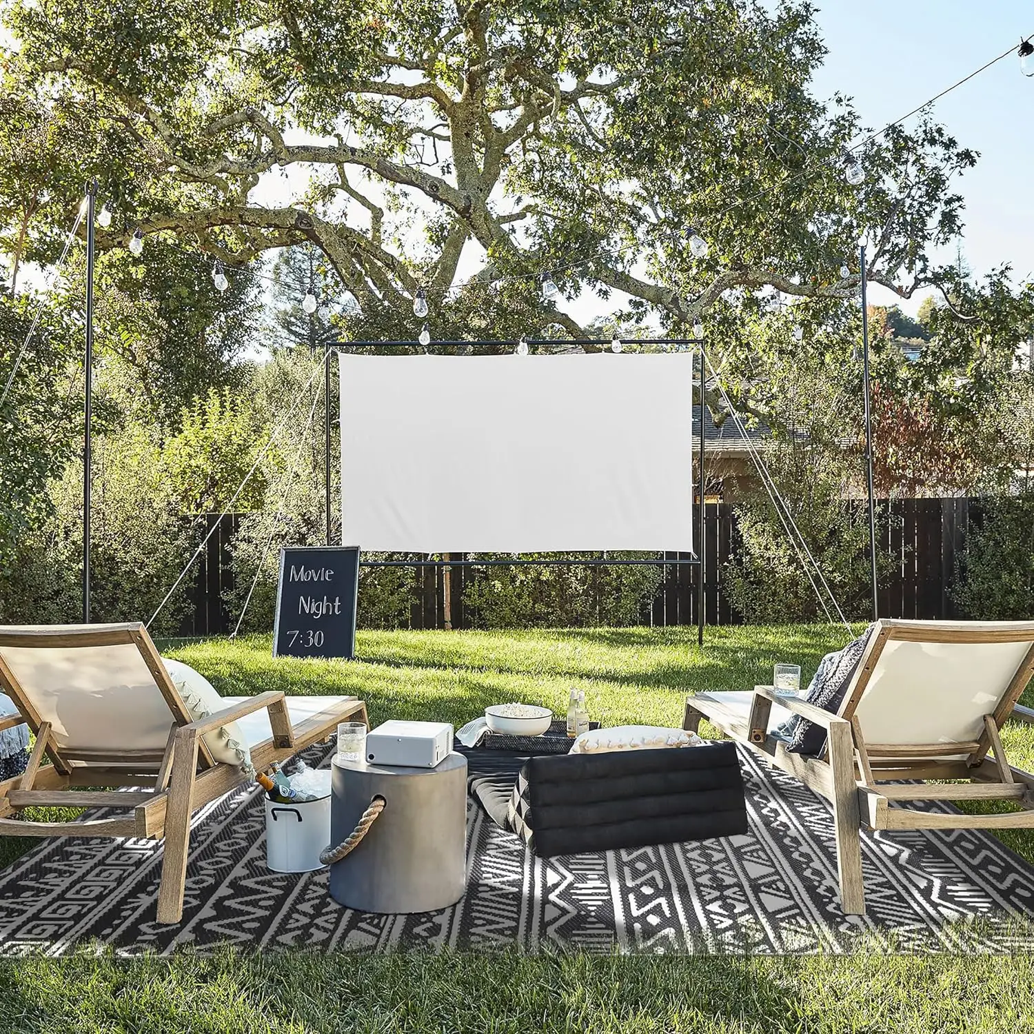 RV Outdoor Rugs Reversible Mats Clearance Weatherproof Area Mat Carpet with Corner Loops for Patio Camping