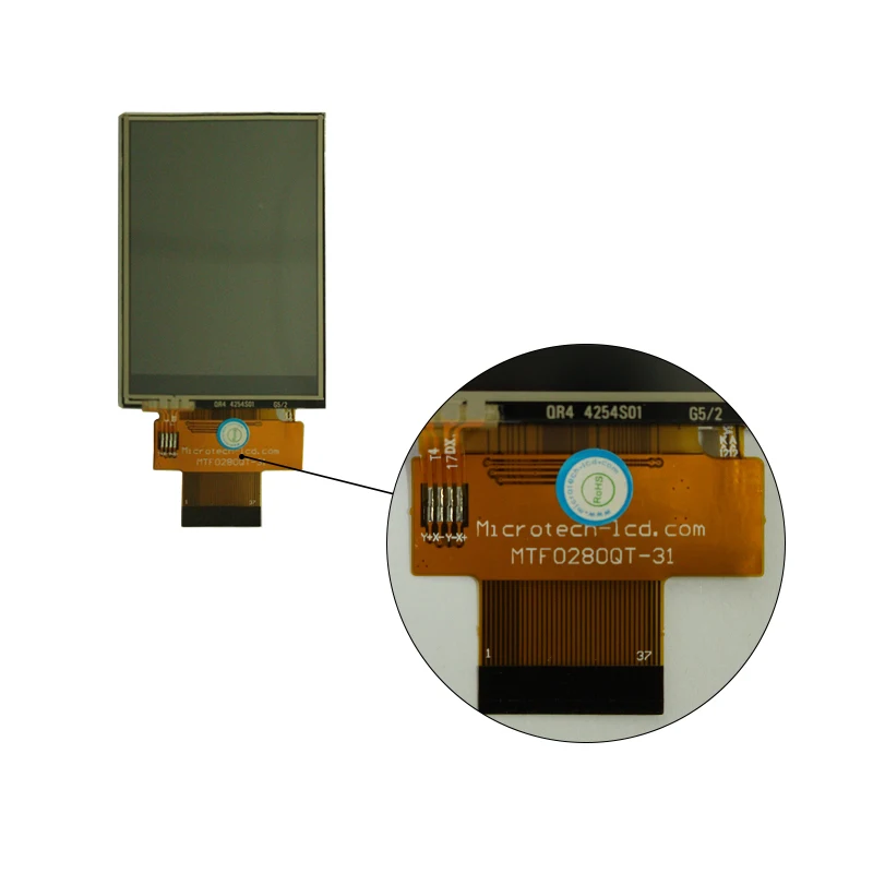 2.6 2.7 2.8 Inch Small Size Panel 240x480 480x320 Resolution TFT LCD Module