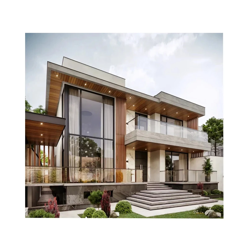Prefabricated hot-selling steel structure villa price minimum high quality