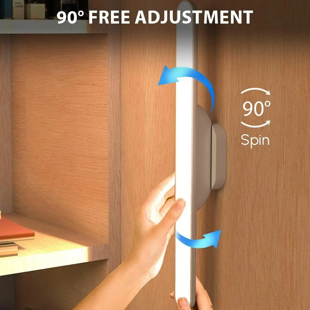 Cabinet Light Rechargeable Portable Magnetic Dimming touch mirror light USB Led reading light for Study Desk