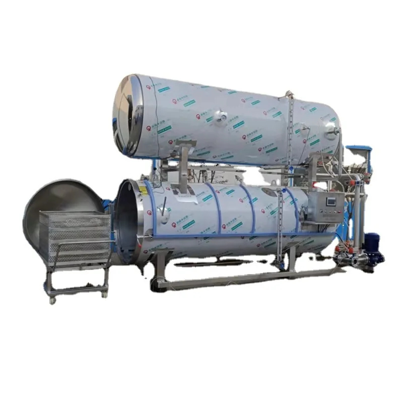 High temperature pressure pot for food industry seafood milk automatic equipment can sterilization