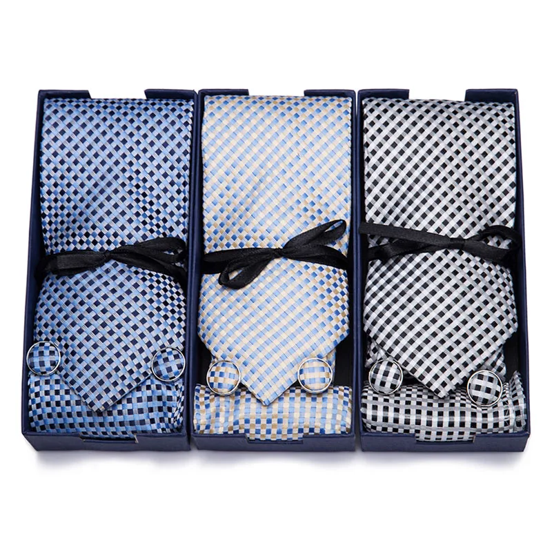 Мужские галстуки Красный Пейсли цветочный шелк жаккардовый галстук носовые запонки набор мужские деловые подарочные галстуки для мужчин