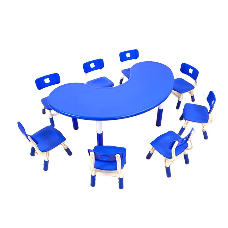 Modern Nursery Colorful Daycare Furniture primary school student children study tables and chairs for classroom