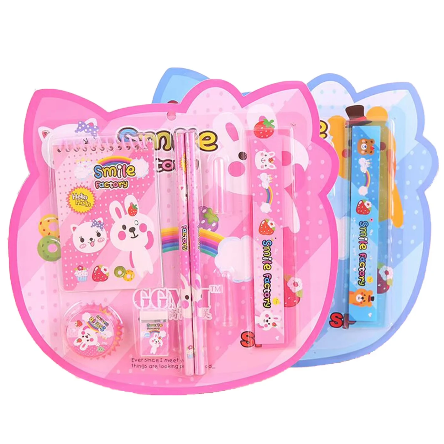Hot sale office stationery sets 8pcs children promotion creative student learning sets