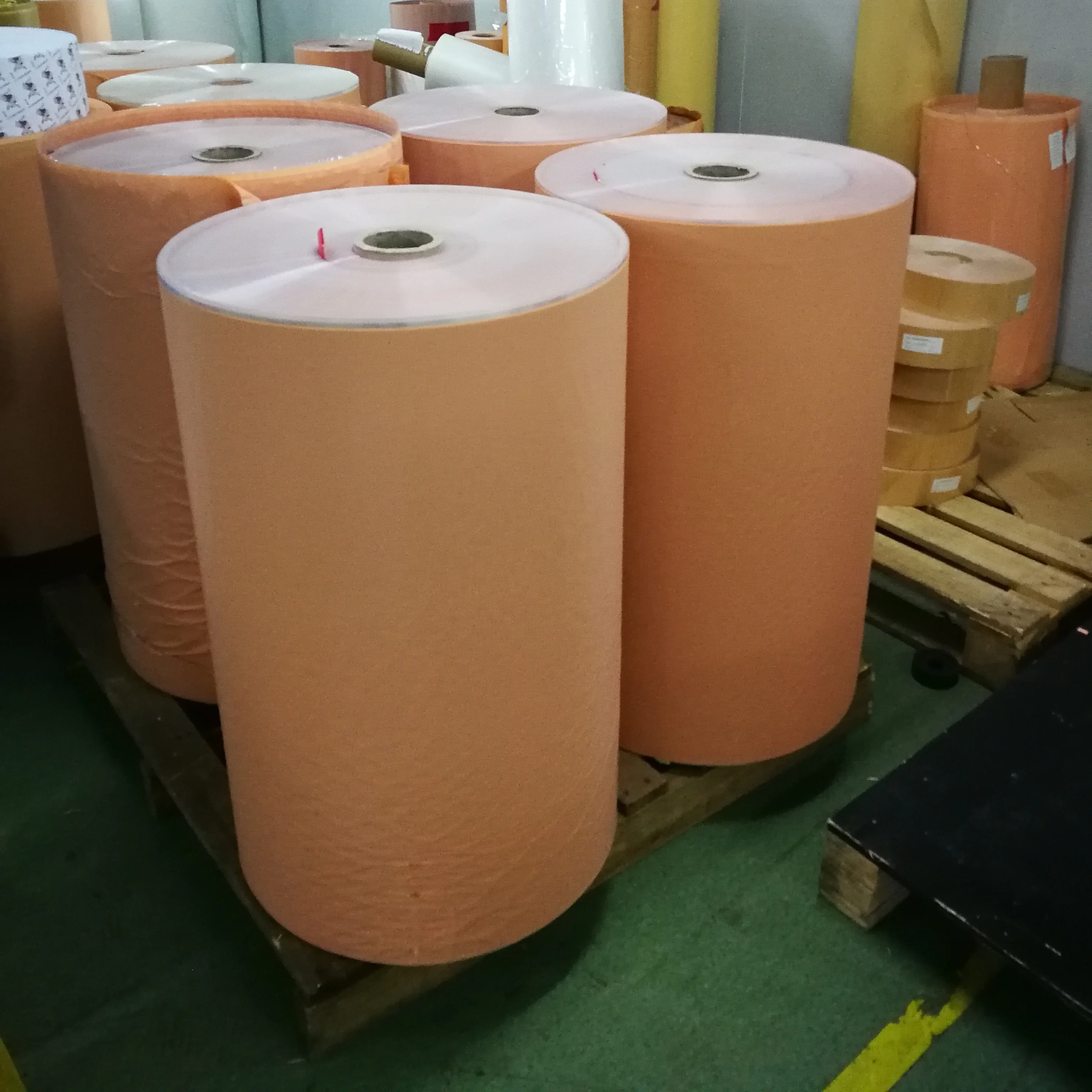 Direct factory of  jumbo roll for Skin color PE/PU/Non woven/ wound Plaster raw material/adhesive tape jumbo rolls