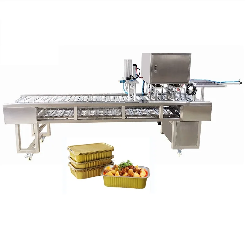Automatic packaging production line Sweet Soup Red Bean Porridge Aluminum Cup/Box/Bowl Sealing Sauce/Jam Packing Machine