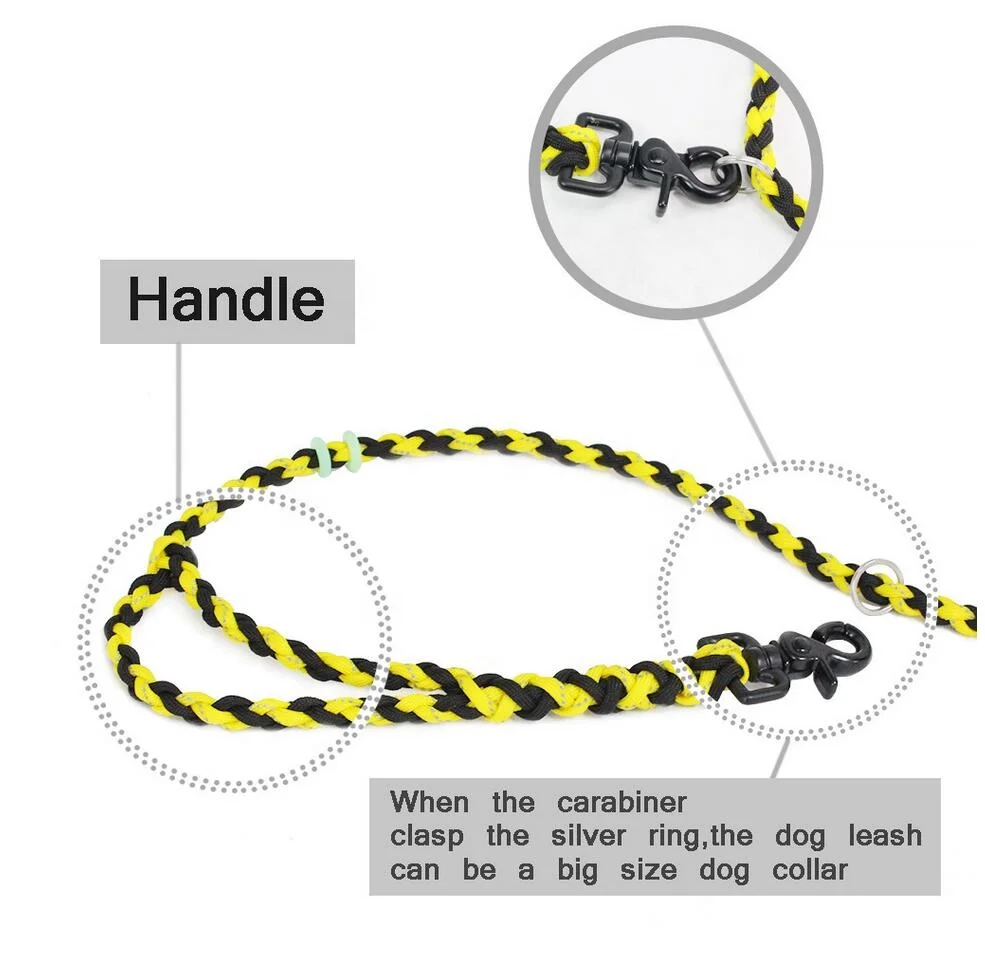 Factory New Arrivals Paracord Dog Collar and Dog Leash For Outdoor Activity