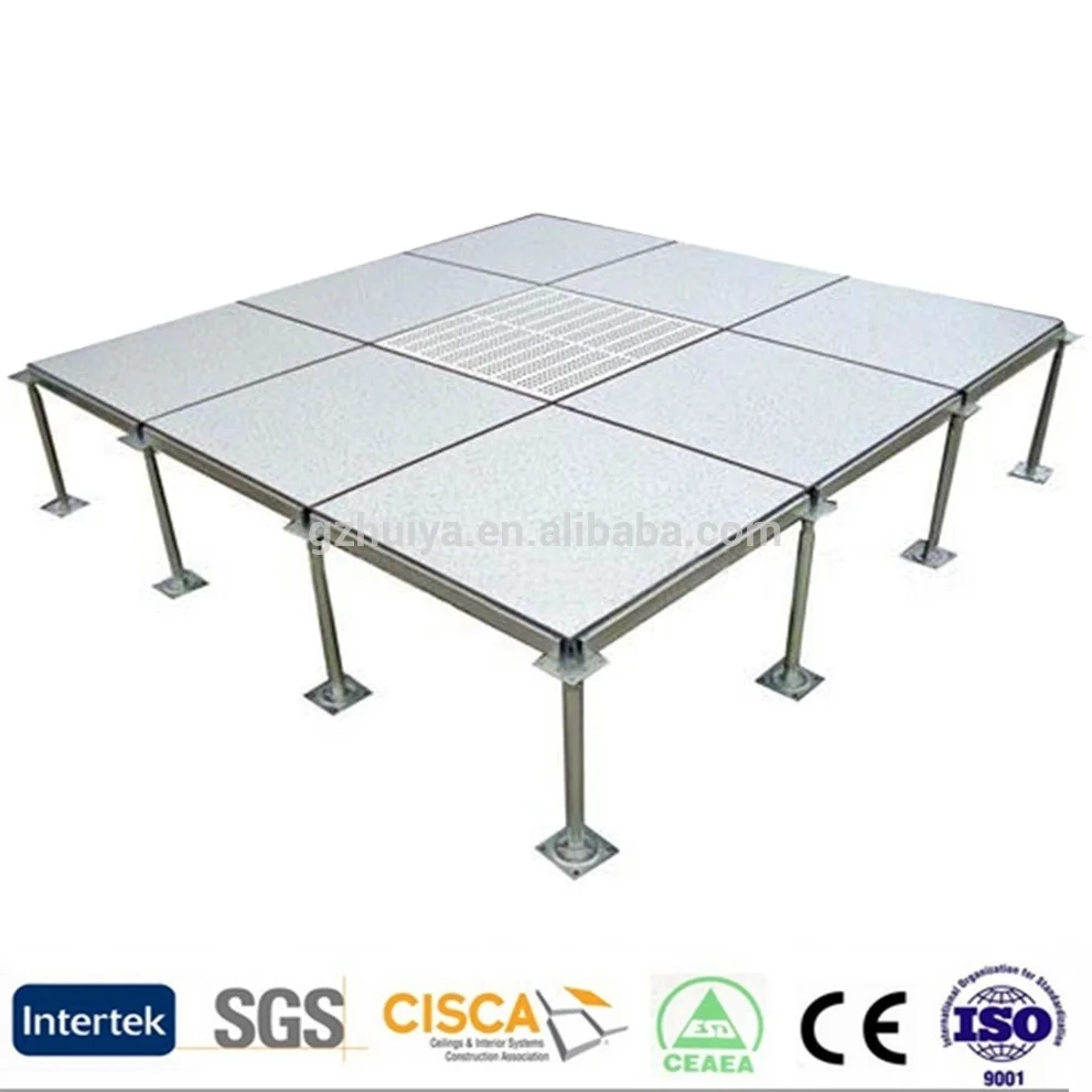 
Good quality heavy duty HPL steel cement infill raise flooring for computer room data center 600*600mm 