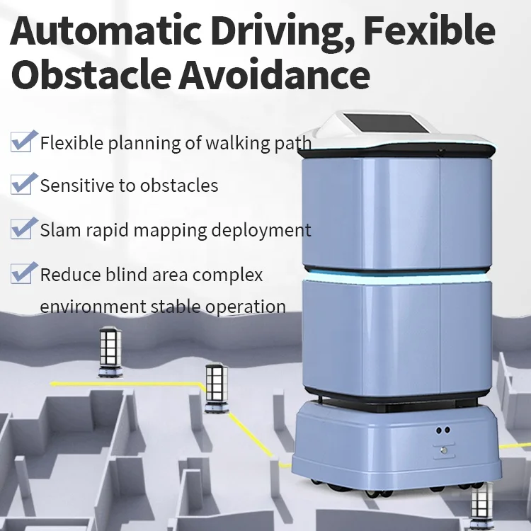 Fully  Enclosed Intelligent up and down elevator Hotel Delivery Robot  Hotel Room Service  Smart  Robot