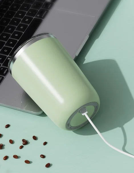 350ml Portable Stainless Steel Mug USB Rechargeable Auto Magnetic Self-Stirring Coffee and Beer Mug Wholesale