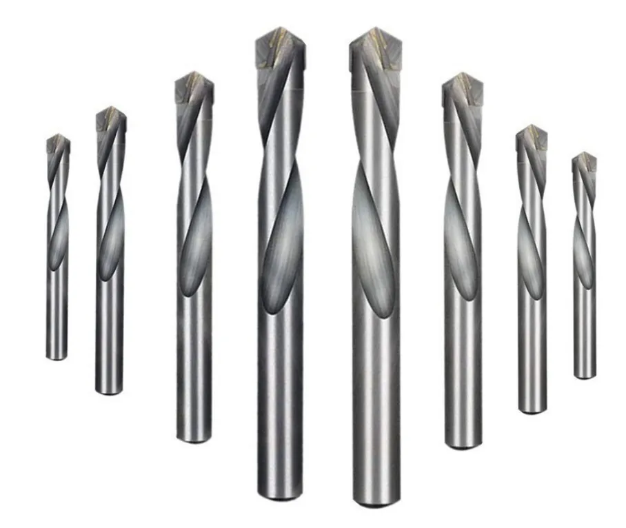 Solid tungsten Carbide tipped Twist Drill bits