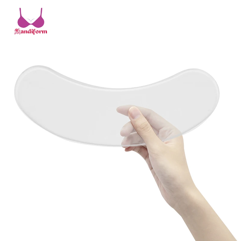 Silicone Anti-Wrinkle Chest Pad Anti-Wrinkle Adhesive Reusable Decollete Padding Silicone Seamless Nursing Chest Pads