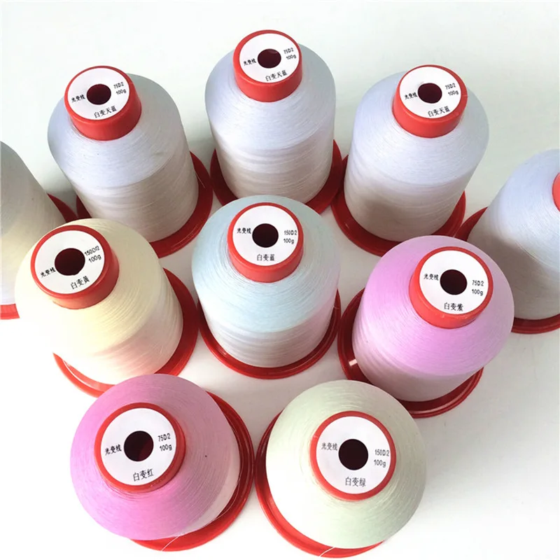 Bioserica Era Wholesale 150D Thermochromic Ray Photochromic UV Light Color Change Yarn Embroidery Thread