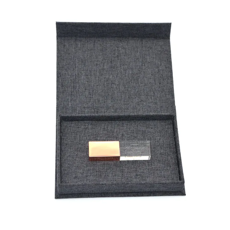 Недорогая коробка для хранения флэш-накопителя usb микро-презентация льняной Свадебный чехол с пользовательским логотипом 2 0 3 подарочный набор фотографа