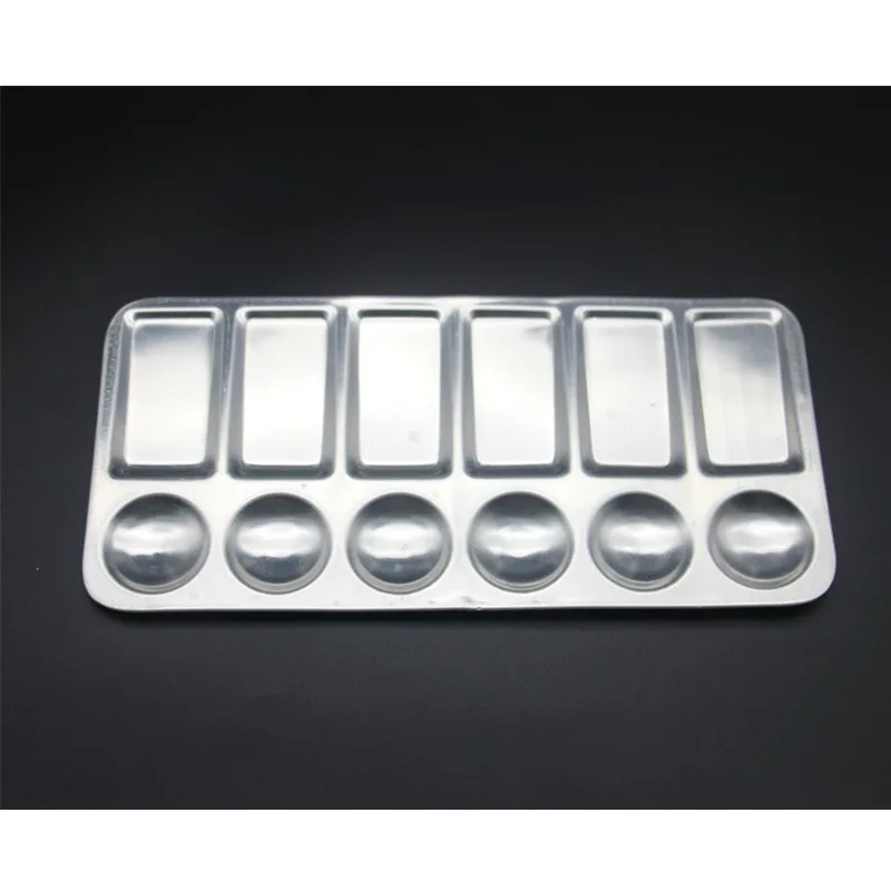 12 grid rectangle aluminum palette