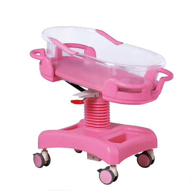 Hydraulic Adjustable ABS Plastic Baby Cot Bed Newborn Crib with 5 Years Warranty Hospital Furniture Hot Sale Product