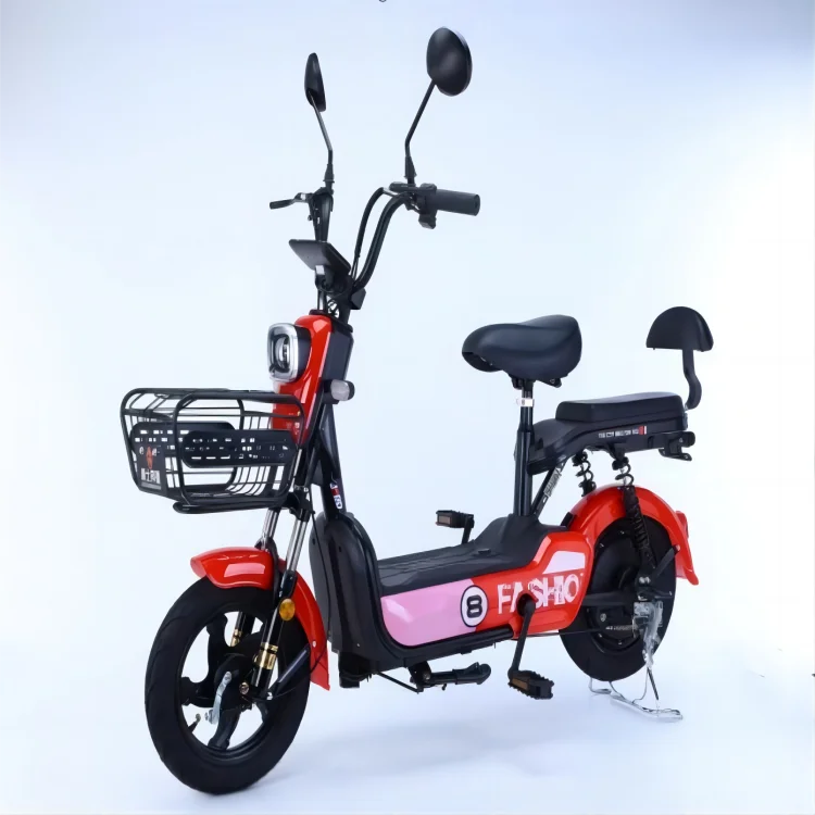 Factory Direct Sales Export Small Electric City Bike 350W Electric Scooter Bike 48V 500w Girl 2 Wheels Moped Scooter for Adults