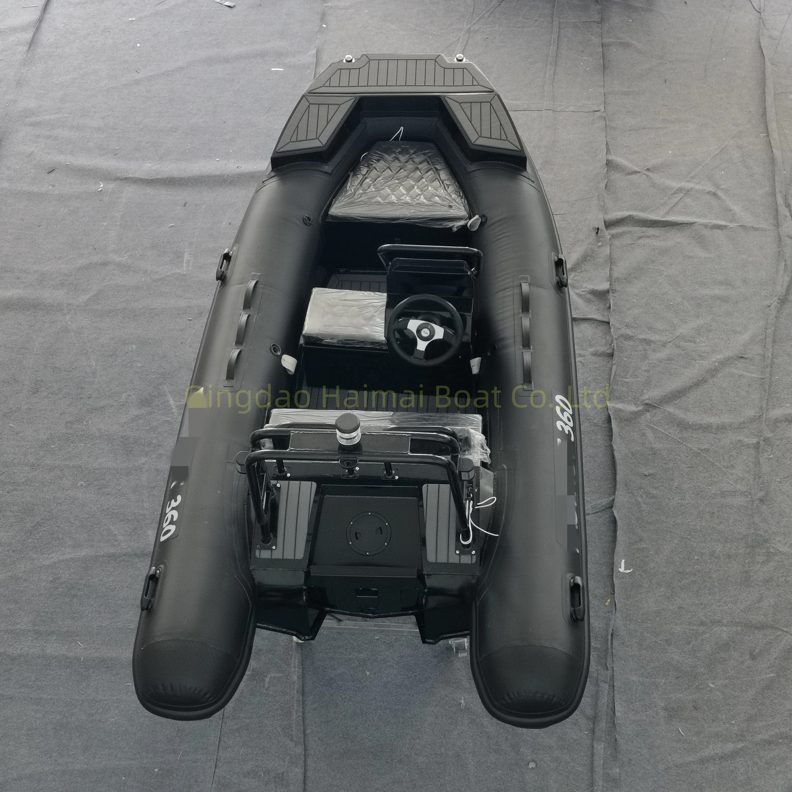 RIB360 алюминиевая глубокая V-образная рыбацкая лодка с подвесной