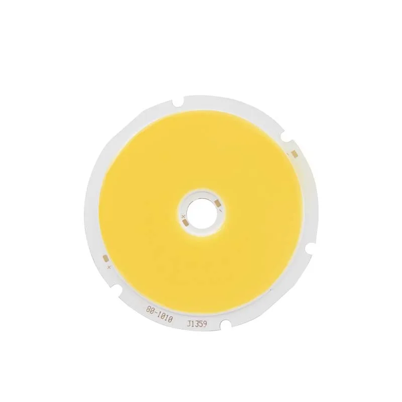 Spot 80mm round led cob integrated flood light source 50W high brightness high power lamp bead ring