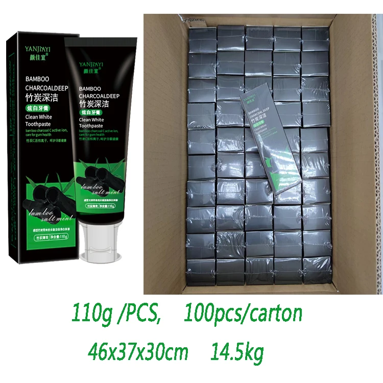 Bamboo Charcoal Deep Tooth Clean Dental Stains Remove Oral Odor Brighten Teeth  Fast Whitening Toothpaste