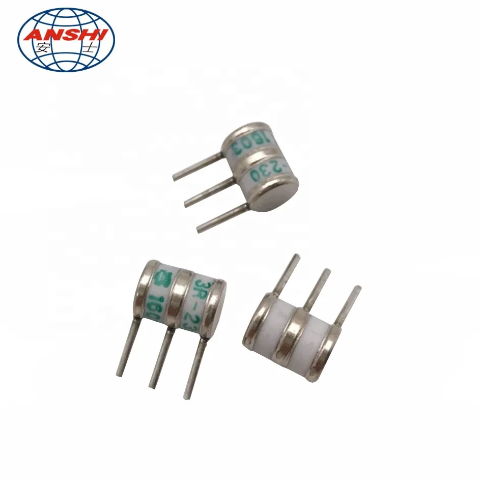 3 pole 230V 350V Gas discharge tube GDT surge arrester with Fail-safe for LSA module
