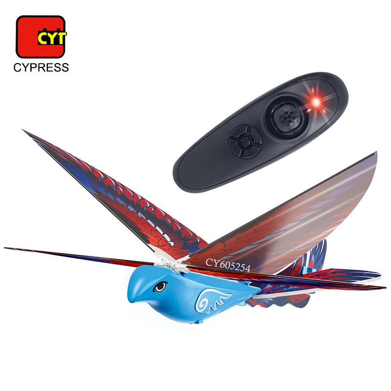 Popular 2.4Ghz Outdoor Flying RC Bird Toy Easy To Fly Remote Control Toys Bird Model With Light