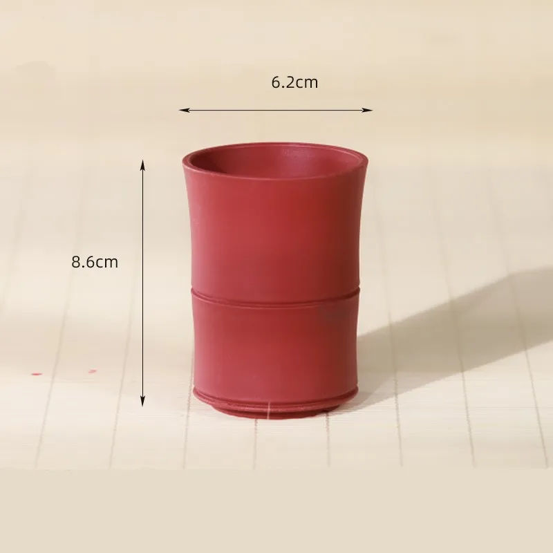 6.2cm and 8cm 2 pots set of bamboo shape plastic lot pot for small orchid and plants