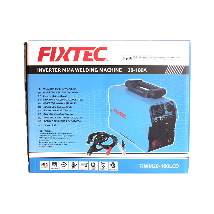 FIXTEC Good Quality Energy-Saving Small Portable 10-180A Strong Power Electric Welders MMA Welding Machine
