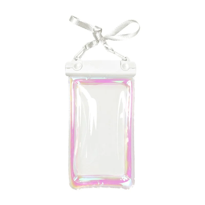 Laser Pvc Black Cell Phone Cover Waterproof Polythene Zip Smart Phone cases Bags For Phone Accessories Electronic Product