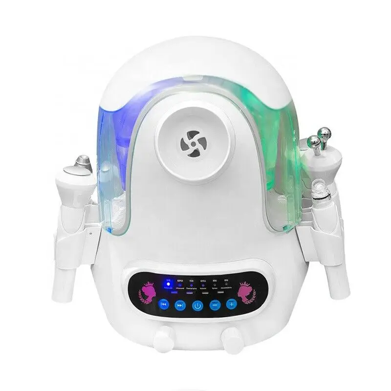 2023 6 In 1 Spray Gun Nano-Level Physical Water 6 Handles Water Oxygen Facial Hydro Dermabrasion Machine