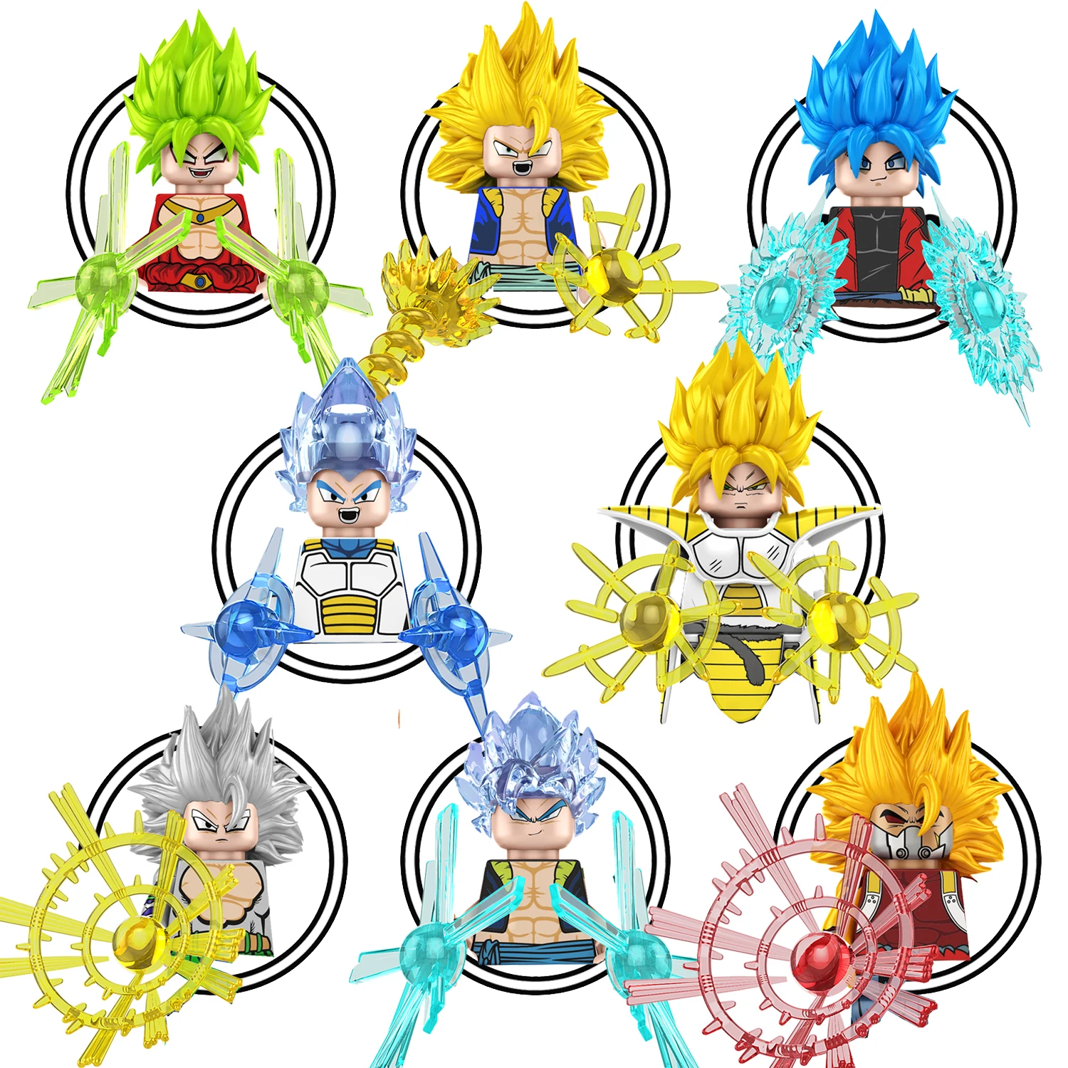 DBZ аниме серии пластиковые строительные блоки дракон с шариком Гоку мини инжир кубики детская игрушка Juguete TP1014