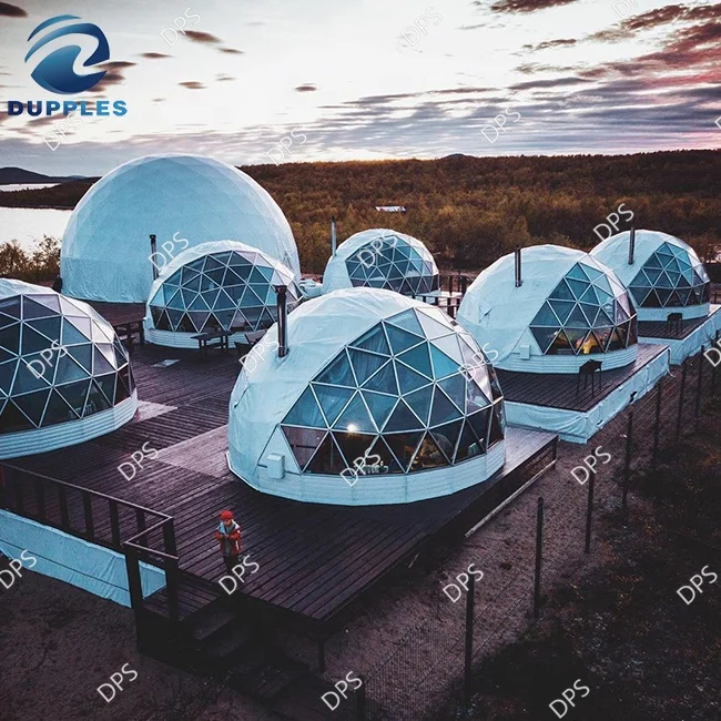 Заводская цена геодезическая купольная палатка прозрачная Наружная Стеклянная Дверная для мероприятий