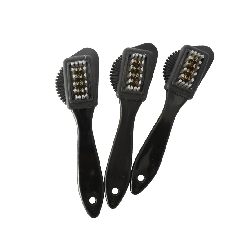 Factory Supply Custom Logo Suede and Nubuck 4-Way Brush Shoe Cleaning Brush for boots shoes jackets