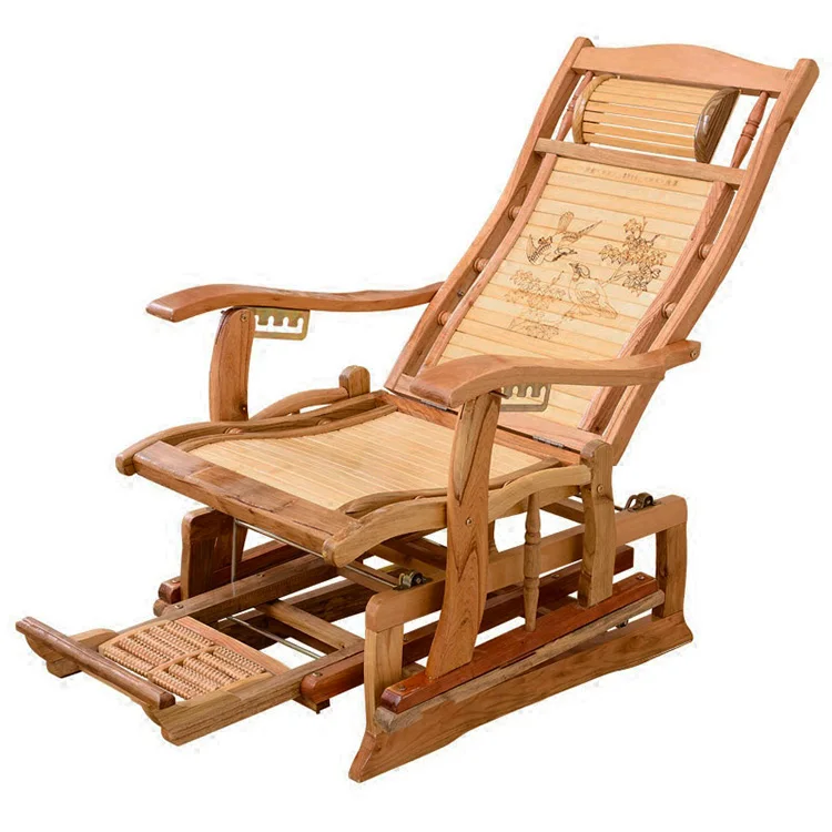 
Bamboo Folding lounge Chair Adjustable Reclining Chair ,Relax Chair for Household Outdoor,Rocking Chairs for Adults 