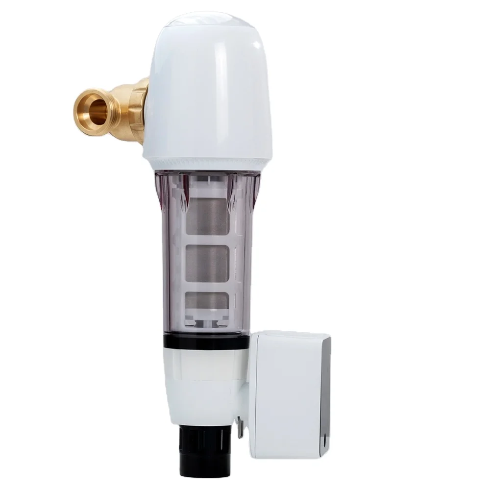 Spin down water sediment filter with SS316 mesh 40 micron auto controller universal installation 1 inch fitting adaptor