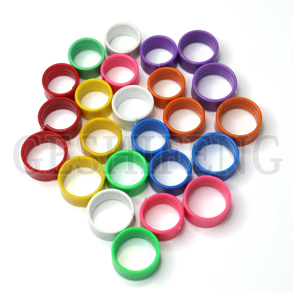 Colorful Numbered Identification Chicken Birds Leg Rings Pet Products For Birds Plastic Ring