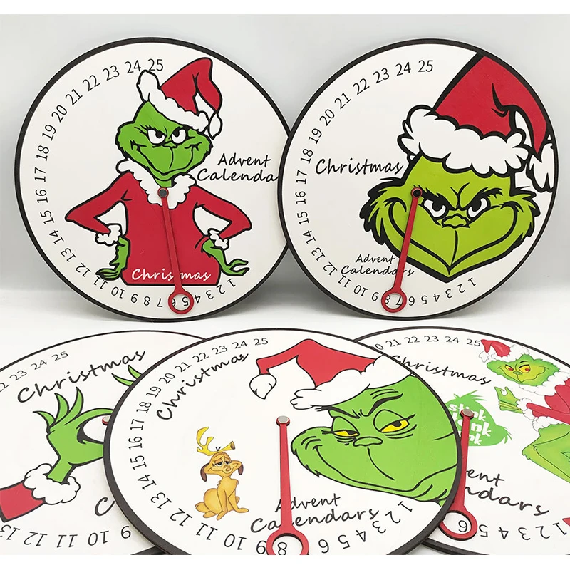 Рождественский Адвент календарь 25 дней самодельные деревянные поделки домашний Настенный декор настенный подвес деревянный обратного отсчета