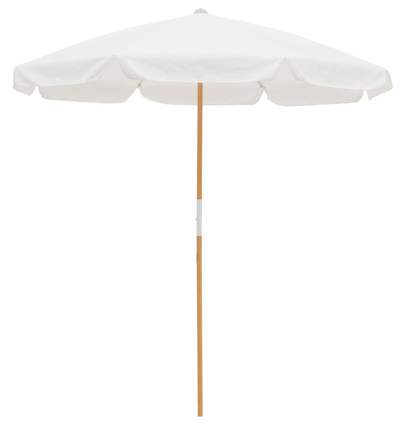 Custom 7.5ft Luxury Vintage Heavy Duty Wind Resistant Wood Pole Patio Parasol Outdoor Pool Side Beach Amalfi Umbrella with Trim