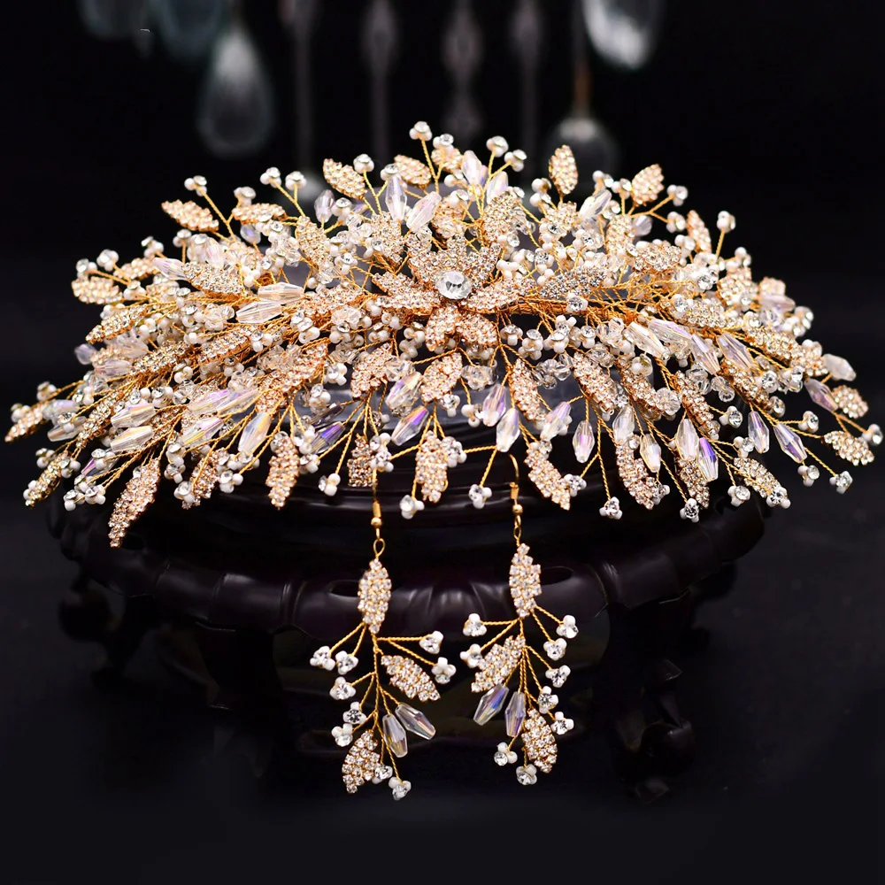 Latest Shiny Crystal Bridal Head Pieces Silver Wedding Accessories On Sale