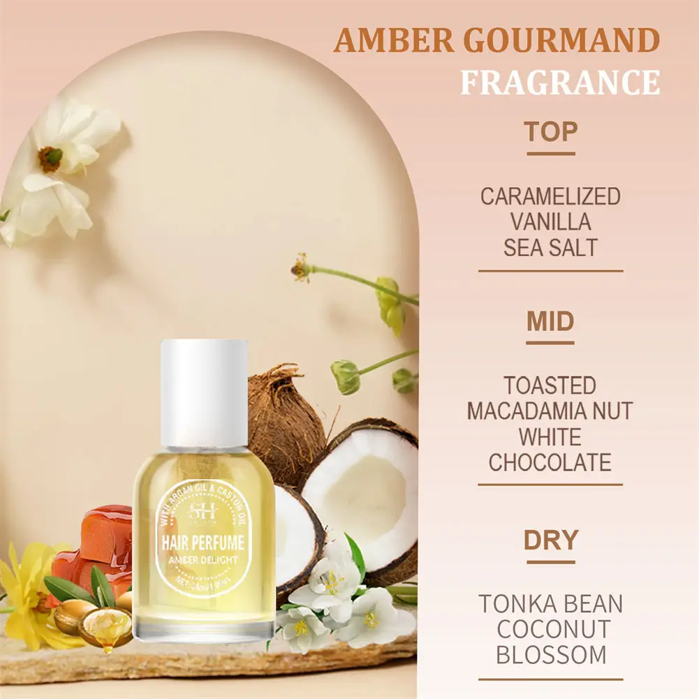 Luxury Hair Mist Spray OEM Custom Pleasant Fragrances Travel Mini Size Party Makeup Hair Perfume For Lady