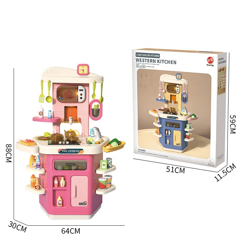 Hot Sale Kitchen Tools Toy Pretend Play Food Sets Kids Happy Cooking Toys For Girls