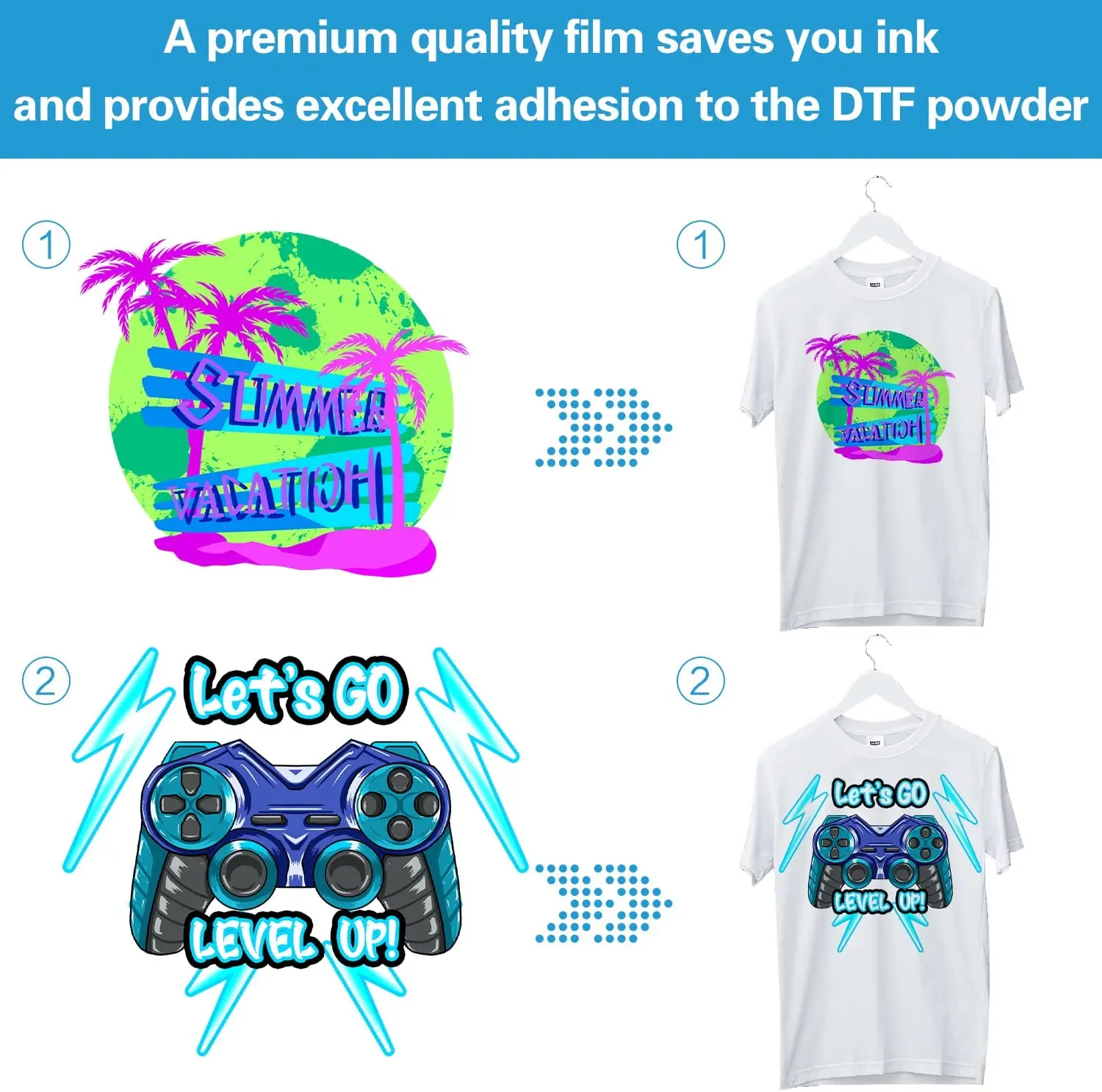 Newest product dtf film hot selling dtf pet film 2023 dtf roll film