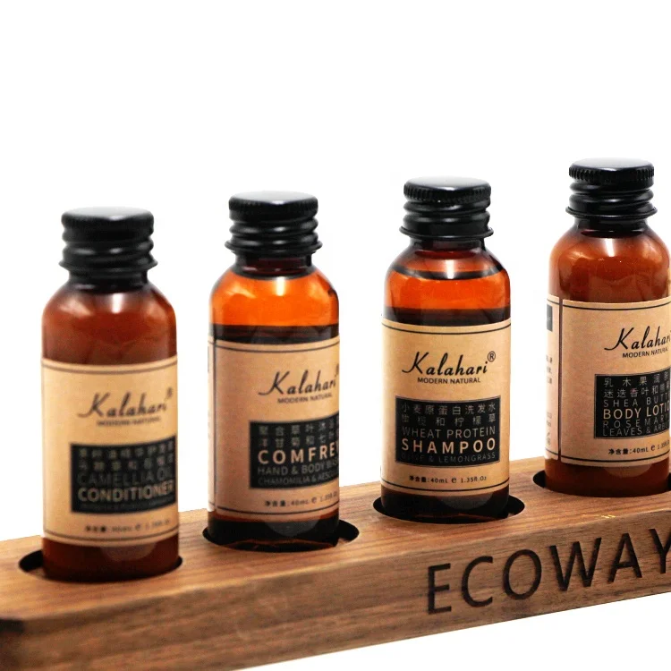 Custom Hotel Toiletry Kit Bathroom Amenity Sets Bath Soap Shampoo Conditioner Shower Gel Body Lotion in Bottle