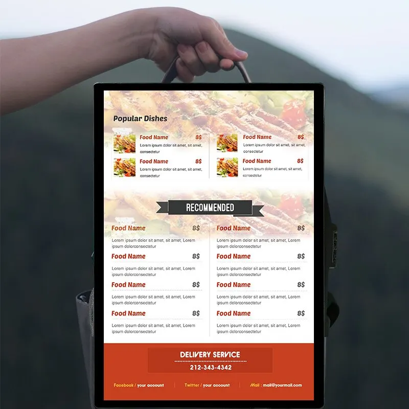 Оптовая продажа с завода, рекламный щит для ходьбы, жидкокристаллический щит