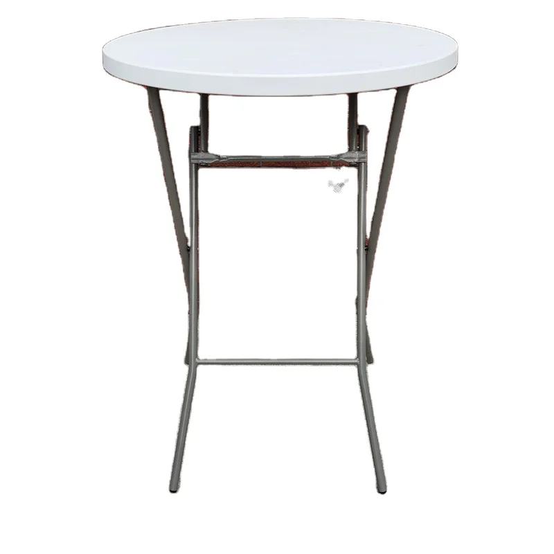 Wholesale Cheap Camping White Folding Table Outdoor Round Waterproof High Top Tables