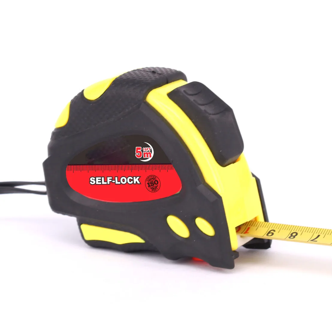 Manufacturers custom steel tape measure 5M thick leather case with high wear-resistant paint strip