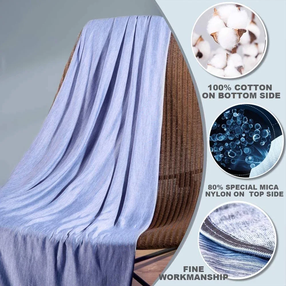 Summer Body Cooling Products Oversize Luxury Nylon Cooling Blanket for Hot Sleepers